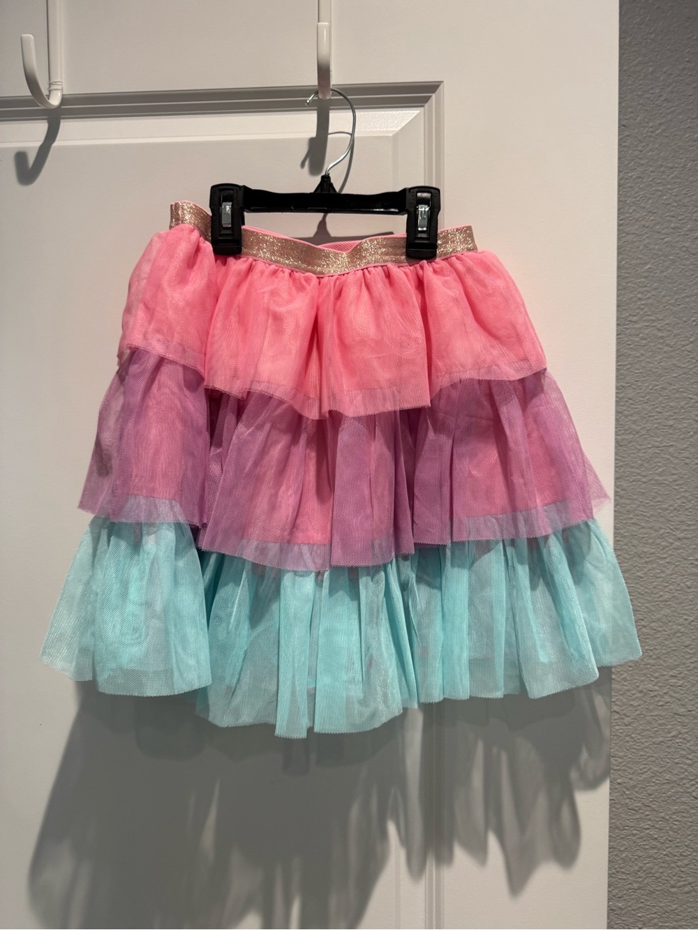 Gymboree Pink, Purple & Aqua Tiered Tulle Skirt